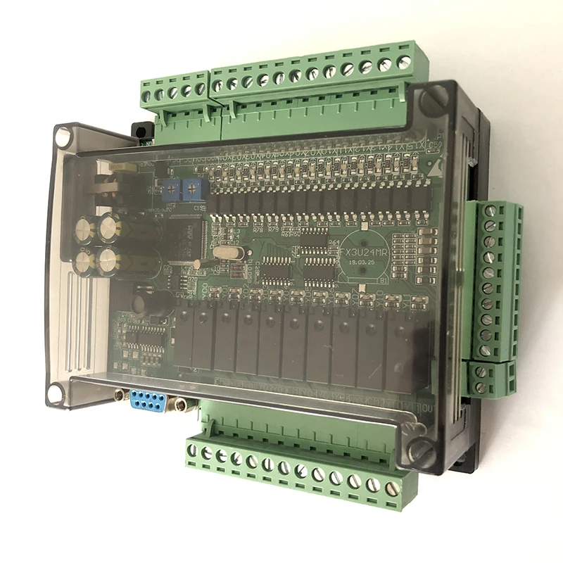 1 шт. с черным корпусом промышленная плата управления Plc FX3U 24MR поддержка Gx develoer
