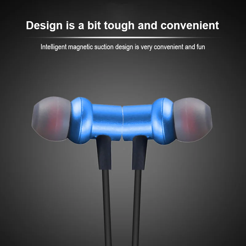 T27 Wireless Magnetic Headphone With Mic Sport Bluetooth 5.0 Earphone Stereo Bass Headset For IOS Android phones device GT