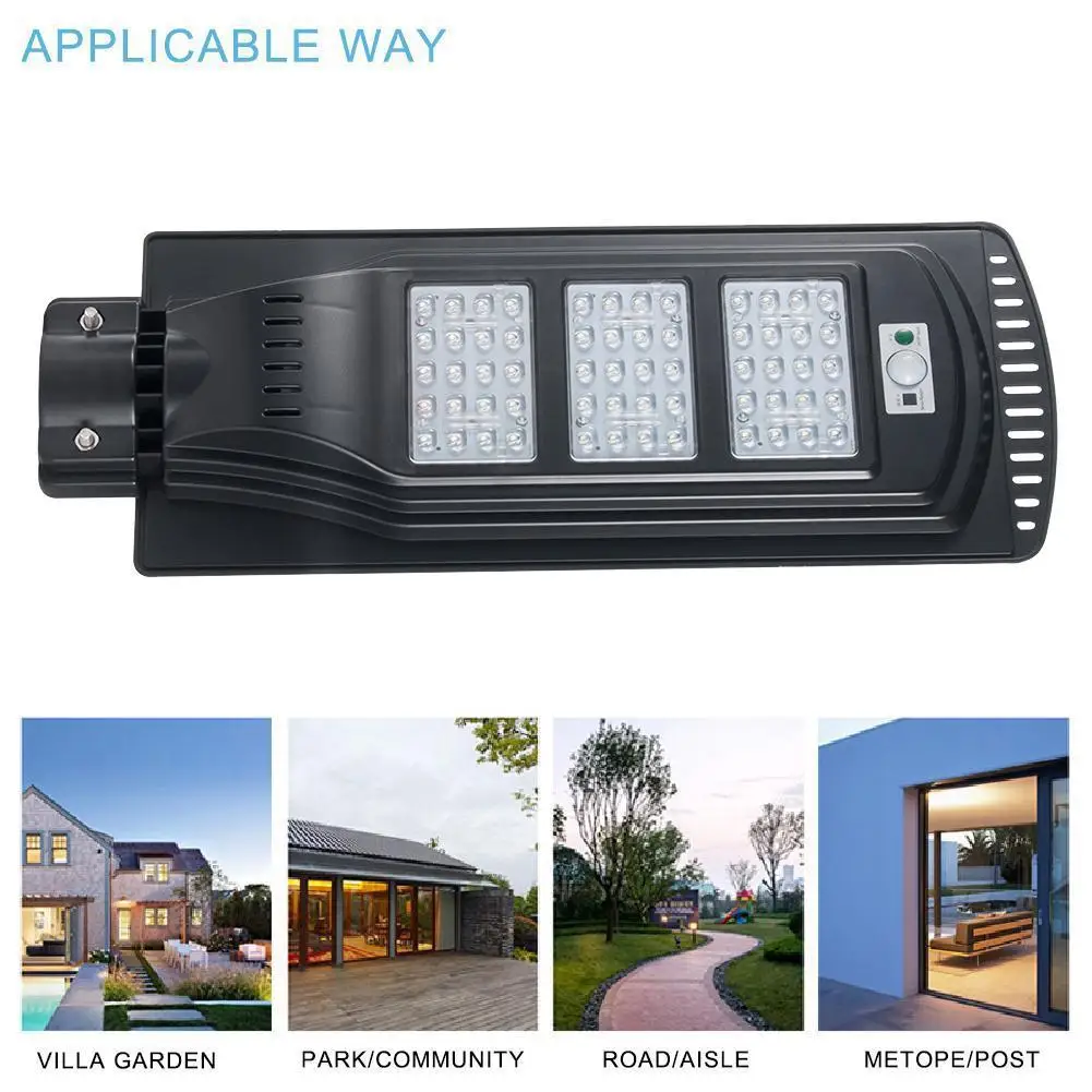 LED Lamp Post Light Waterproof Solar Panel Powered Security Street Light