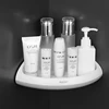 WIKHOSTAR Bathroom Shelf Shampoo Holder Wall Mounted Triangular Corner Shelf Bathroom Organizer Storage Rack Kitchen Shelf 2