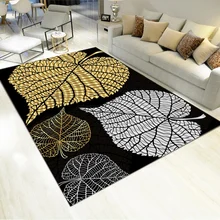 Дизайн листьев ковер мягкий Кристальный бархат моющийся нескользящий декоративный коврик для гостиной спальни коврик для гостиной tm