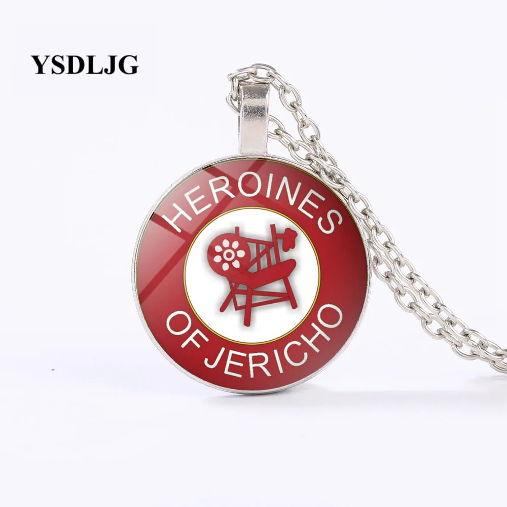 

GDRGYB Masonic York Rite Royal Arch Mason Wife Gift Necklace Heroines of Jericho Symbol Gold Necklace