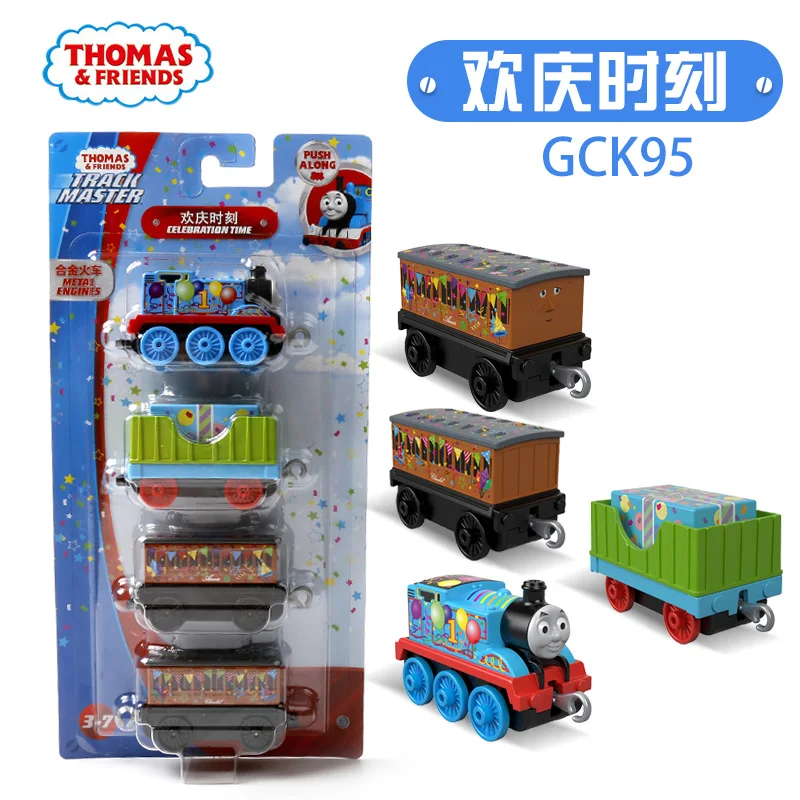 10/Паровозик Томас и друзья Trackmaster 10 шт. литой пластик и сплав поезд набор игрушки для детей Коллекция Подарки - Цвет: GCK95-2