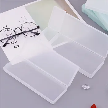 

1Pc Transparent Clear Pencil Case Plastic Pen Box Kids Office School Supplies
