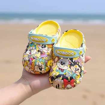 

1-3 years2019 Fashion Boy Girl Beach Slippers Children Sandals Summer Cartoon Kid Shoes EVA Resistance Breathable Antislip Baby