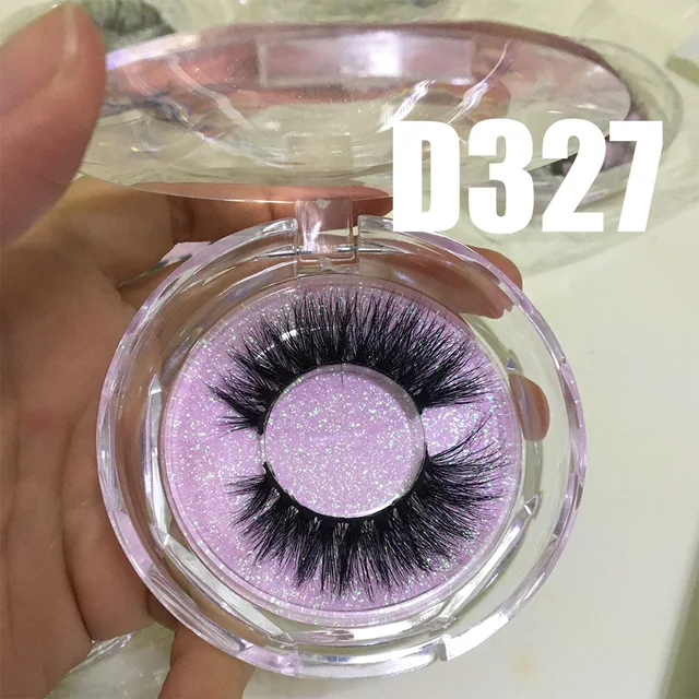 BossGirl Lashes False Eyelashes Natural Long 22mm 20mm 3D 5D Real Mink Handmade Lightweight Comfortable D414 D327 round