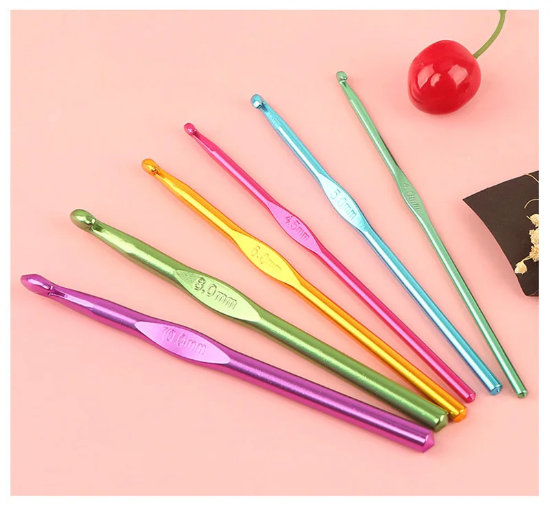 1pcs Stainless Steel Hooks Hand Knitting Needles Sewing Needle for Yarn Crafts Bag Sweater Metal Weave Crochet Needles DIY Tool