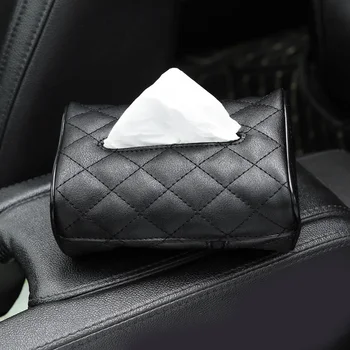 

Car Tissue box Organize Interior Accessories 16.5x11x7cm Inner Practical