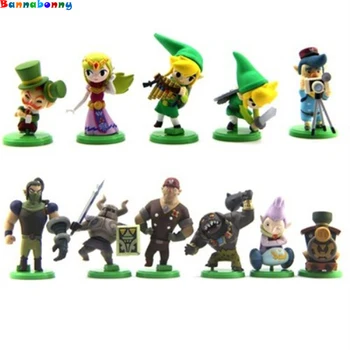 

12 Pcs/Lot 4-6 cm The Legend of Zelda Gashapon PVC Action Figure Collection Model Toys Doll Great Gift for Kids