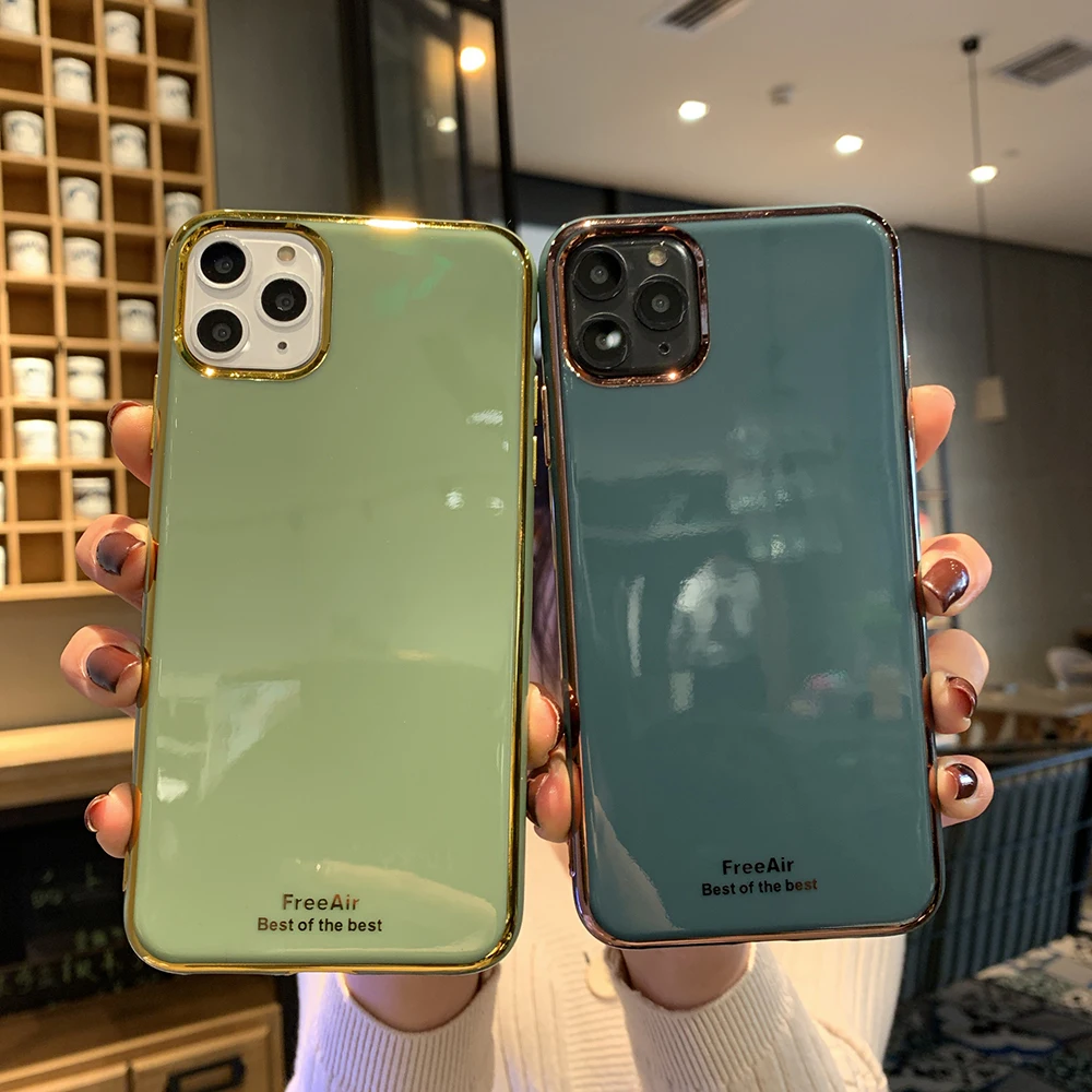 Роскошный 6D гальванический 2 0 ТПУ чехол для iPhone 6 7 8 plus X XR XS Xsmax 11proMax четыре угла