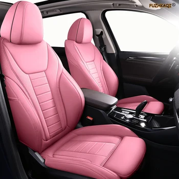 

FUZHKAQI Custom Leather car seat cover set For SKODA Yeti KODIAQ Octavia Superb Fabia Rapid KAROQ KAMIQ Automobiles Seat Covers