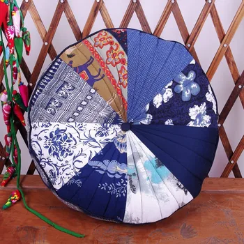 

Ethnic style Chinese home multicolor patchwork creative pumpkin futon cushion cushion (Qing and elegant) floor cushion