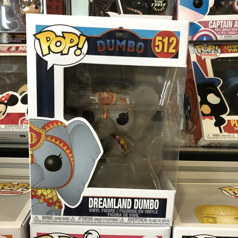 Эксклюзивный официальный Funko pop Dumbo (Live) Red Dreamland Виниловая фигурка Коллекционная