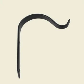

2pcs Flower Basket Hook Iron Bending Plant Hanging Bracket Sturdy Wall Coat Hanger