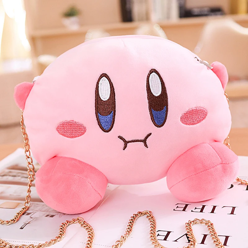 Kirby сумка со звездой кошелек розовые Мультяшные плюшевые игрушки подарок для девочек Мягкие Аниме аксессуары Детский рюкзак сумка для девочек