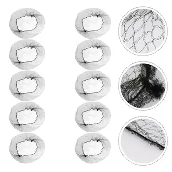 

100Pcs Hair Nets 6/8/10inches Practical Lightweight Invisible Elastic Edge Mesh Hair Nets Bun Cover For Girl Performer Woman