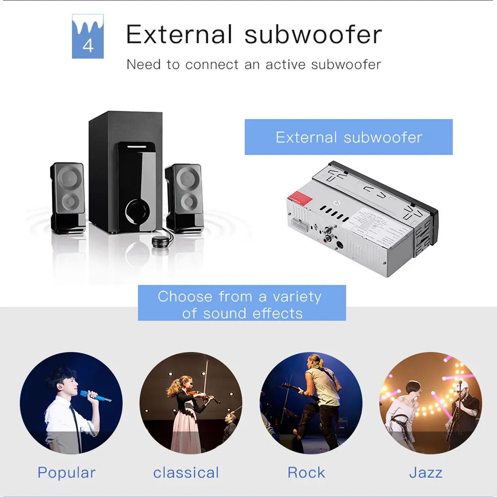 U Disk Playback Car Mp3 Radio Player Fm TF Card Car Mp3 Auto Stereo Time Display Car Mp3 Player
