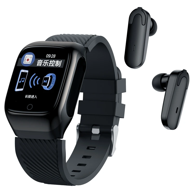 S300 Смарт часы монитор сердечного ритма Bluetooth наушники фитнес трекер кровяное