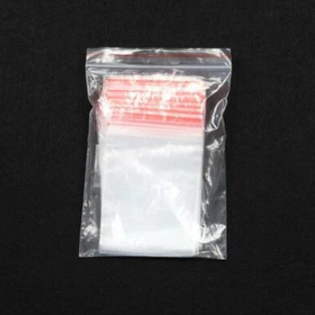 

200pcs Transparent Self Adhesive Sealed Opp Plastic Pouch Sachet Gift Bag For diamond painting mosaic bead stone storage