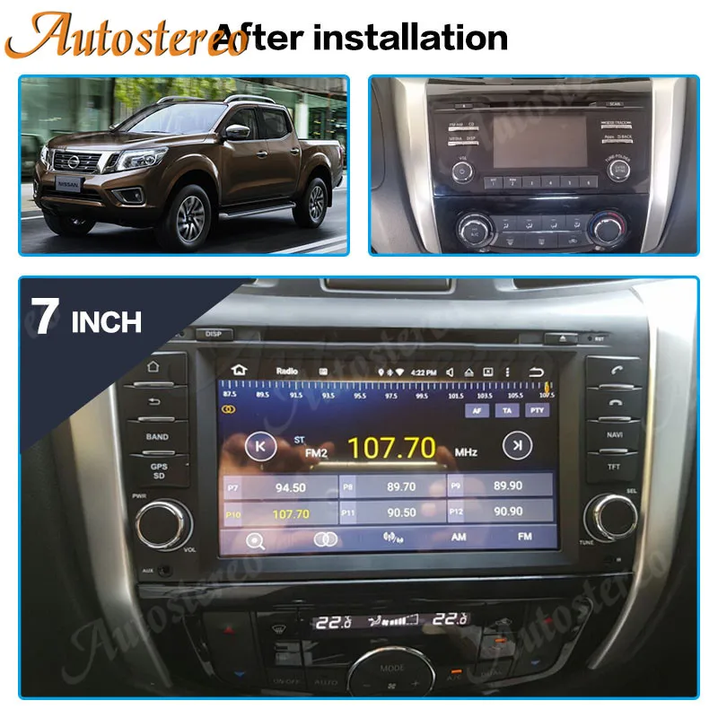 For NISSAN NP300 Navara Terra Android 10.0 4GB+64GB Car Radio GPS Navigation Stereo Multimedia Player Radio Head Unit Recorder