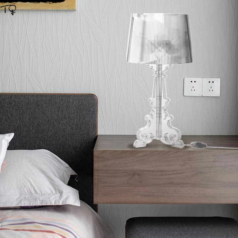  Italy Design Kartell Bourgie Acrylic Desk Lamp Designer Modern Simple Led Desk Lamp Living Room Bed