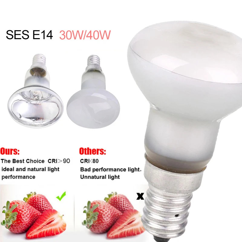 Reflector 220-240V SES Incandescent Lamp Replacement Lighting Fixture Study Durable Spotlight Bedroom Home Universal Bulb