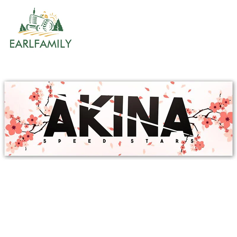 

EARLFAMILY 13 см x 4,2 см для AKINA скоростные звезды автомобильные наклейки Модные устойчивые к царапинам наклейки простой креативный декор для ноутбука и багажника