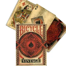 Bicicleta Vintage cartas clásicas Deck Poker tamaño Original aspecto envejecido USPCC juegos de cartas mágicas trucos de magia accesorios para mago