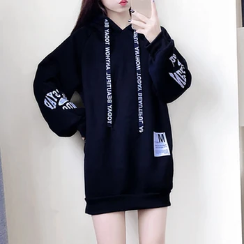 

Zebery New Hot Sale Fashion Women's Casual Style Hooded Dress Hoodie Long Sleeve Sweatshirt Dress Casual Loose Tunic Dress Tops