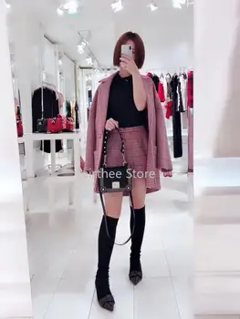 

Autumn and Winter New Women's Lapel Wool Coat