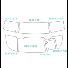2003 Chaparral 200 SSI плавающий шаг и транцевая площадка лодка EVA Тиковый настил 1/" 6 мм