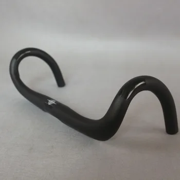 

Full Carbon fiber integrated technology black glossy 31.8X420mm road bicycle handlebar HB009