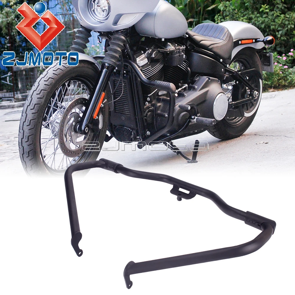 Mustache Engine Guard Highway Crash Bar For Harley Softail Fat Street