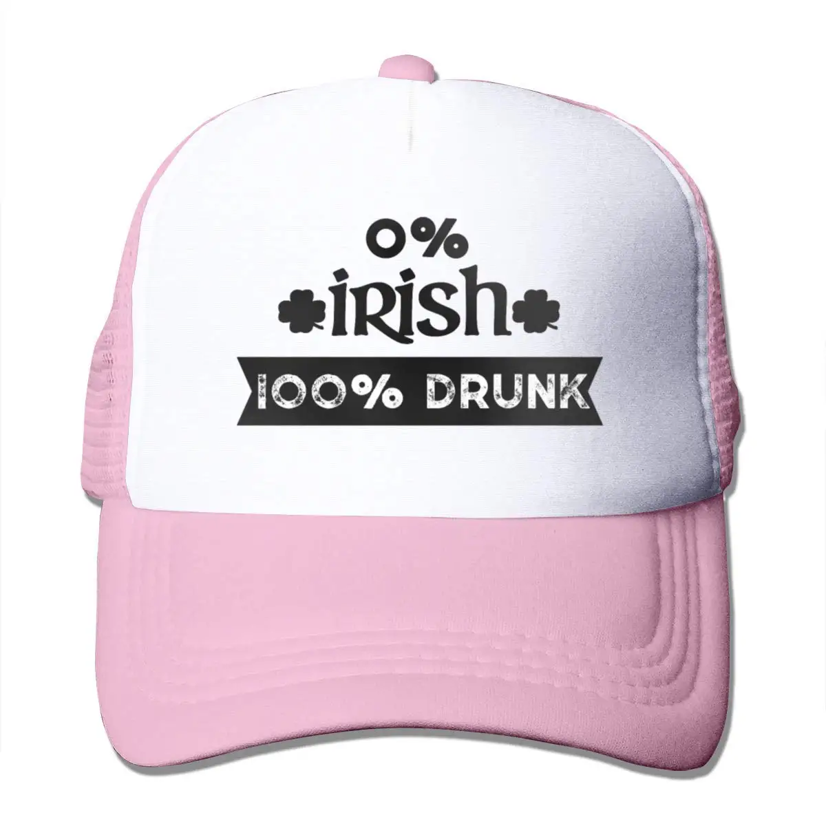 TSDFC0% ирландская пестрая сетчатая бейсбольная Кепка унисекс Регулируемая Кепка в стиле водителя грузовика розовая