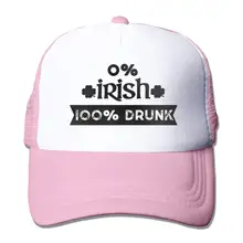 TSDFC0% ирландская пестрая сетчатая бейсбольная Кепка унисекс Регулируемая Кепка в стиле водителя грузовика розовая