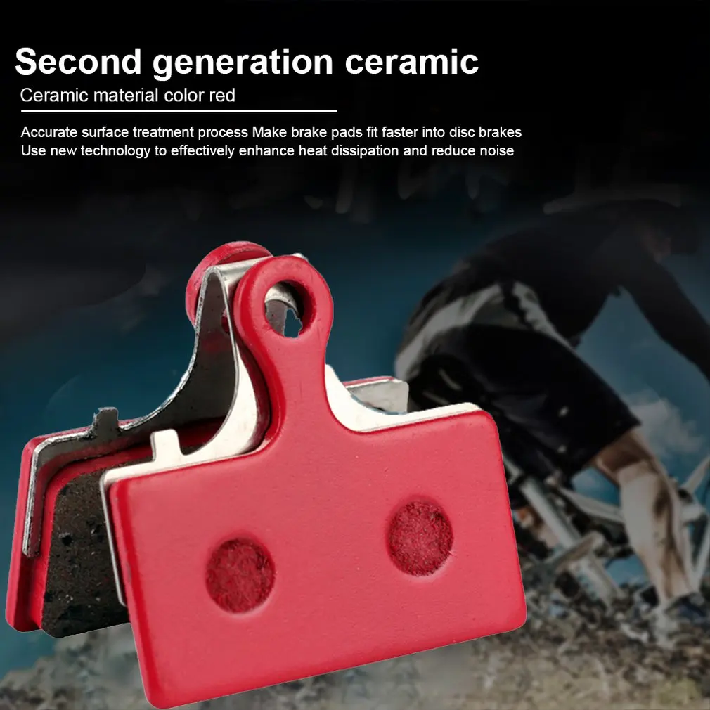 BIKEIN(P185BP)Ceramic brake pad Disc Brake Pads For Sram Avid MTB Semi-Metallic Hydraulic Brake Pad 1Pair Red