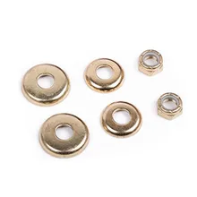 

4pcs Longboard Skateboard Bushings Washers Cup With Nuts Rebuild Tools Replacement Parts Bushings Trucks High Hardness 2 Colors