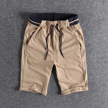 

2020 new Elastic rubber joint waist comfortable youth knitting shorts summer men's casual shorts simple designer on sale 0141