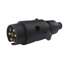 #Special Offers 12V 7 Way Round Standard European Car Plug Connector Plastic 7 Pin Socket Plugs For Trailers RVs G6KC #Special Offers 12V 7 Way Round Standard European Car Plug Connector Plastic 7 Pin Socket Plugs For Trailers RVs G6KC