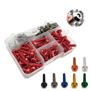 

Motorcycle Windscreen Fairing Screws Fastener Clips Body Spring Bolts Kit for Honda Suzuki KTM Kawasaki Victory Harley Davidson