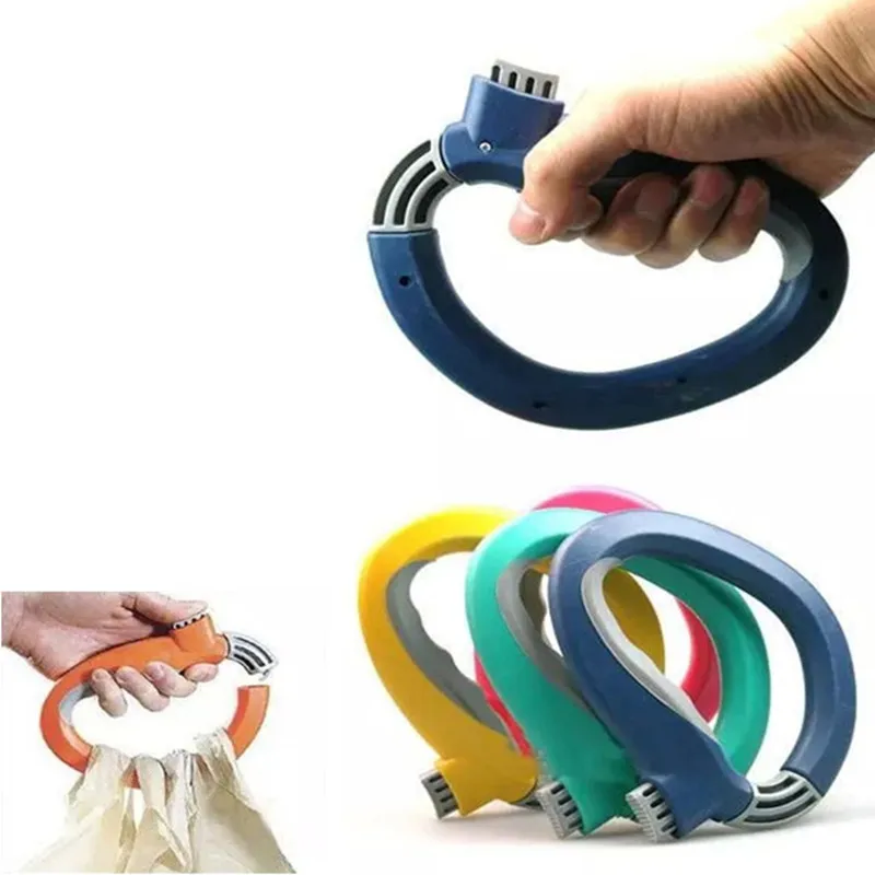 

Kitchen Accessories B ag ClipsPlastic Bag Dispenser Portable D-Shape Bags Carrying Handle Tools Save Effort Kitchen Gadgets
