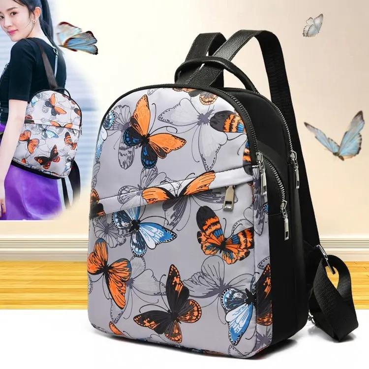 Стиль Цветочный Нейлоновый Рюкзак производители оптом импортные товары экспорт через границы для Amoy поставка товаров Женская сумка 1