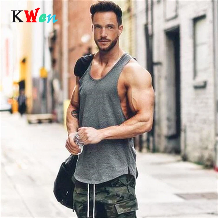 

Brand gyms clothing Brand singlet canotte bodybuilding stringer tank top men fitness shirt muscle guys sleeveless vest Tanktop