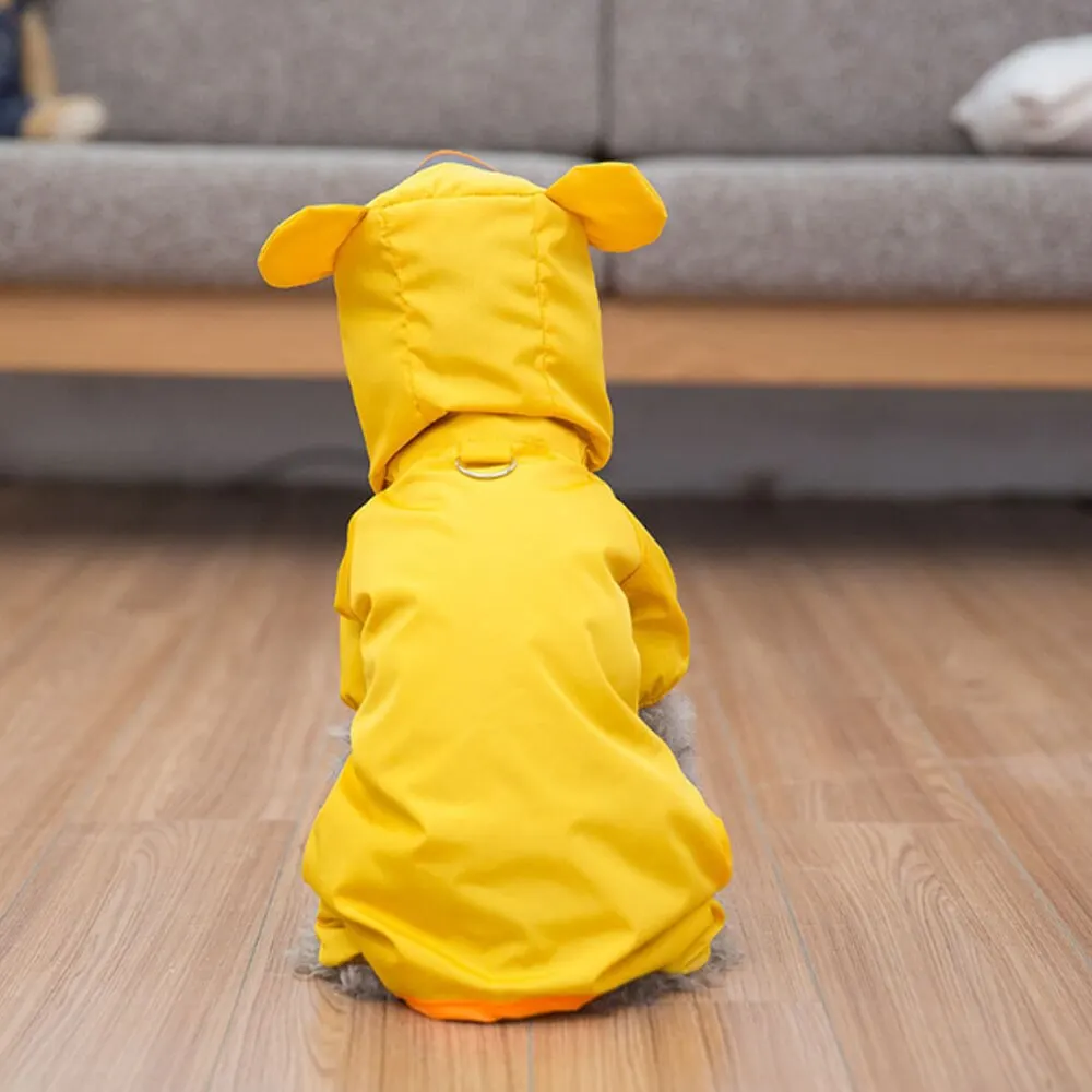 Водонепроницаемый Pet Дождевик куртка с рисунком собачки и котика Светоотражающие комнатная собака дождевик Щенок Костюм домашнее животное Чихуахуа собака дождевик Костюмы S-XXL