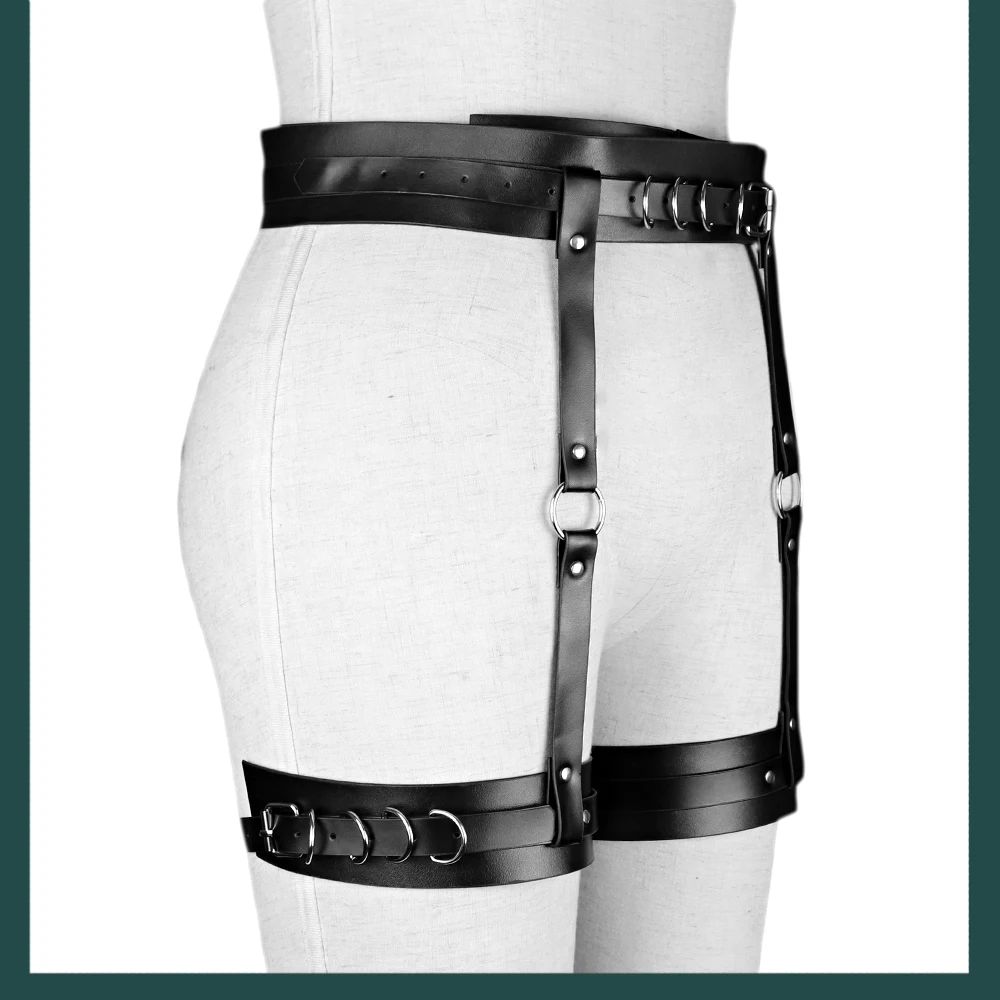 Fashion Women's Leg Thigh Harness Strap Garter Sexy Body Bondage Cage Waist Sword Belt Stockings Exotic Costumes Gothic Clothes