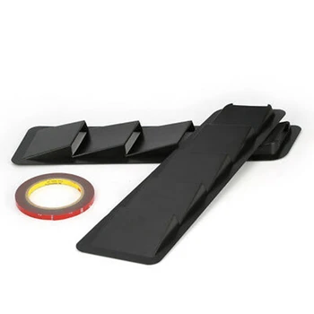 

Hot New Carbon Fiber Style 2pcs Universal Hood Vents Air Flow Intake Hood For Ford Self-Adhesive Louver Window Cooling Panel
