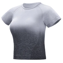 Топы для йоги, бесшовные рубашки для йоги, короткий рукав, укороченный топ, женская спортивная рубашка, женские спортивные топы для спортзала, Женский бесшовный топ, футболка для спортзала, Женская