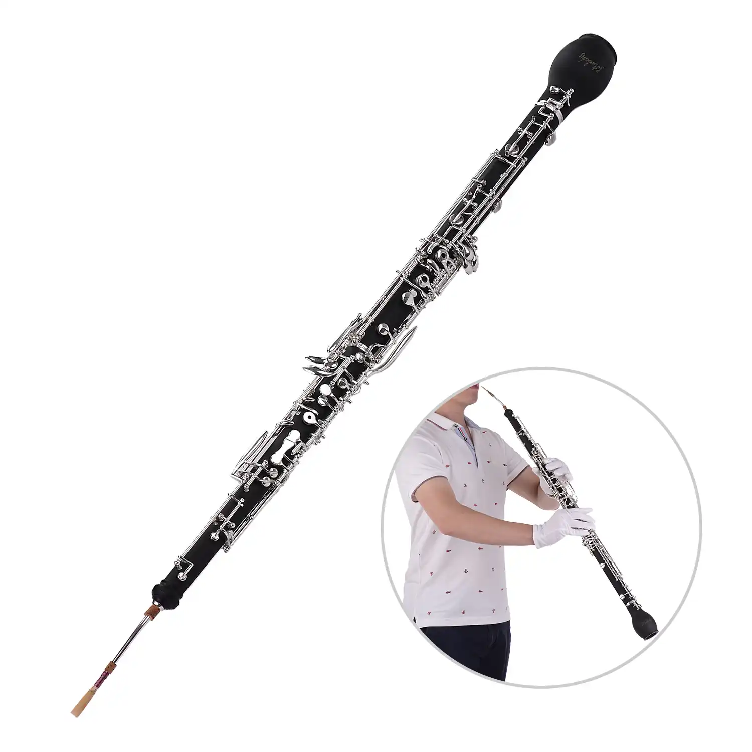 Muslady Avanzata Inglese Corno Alto Oboe F Key Sintetico Corpo In Legno Di Argento Placcato Chiavi Strumento A Fiato Con Gli Accessori Pieni Aliexpress