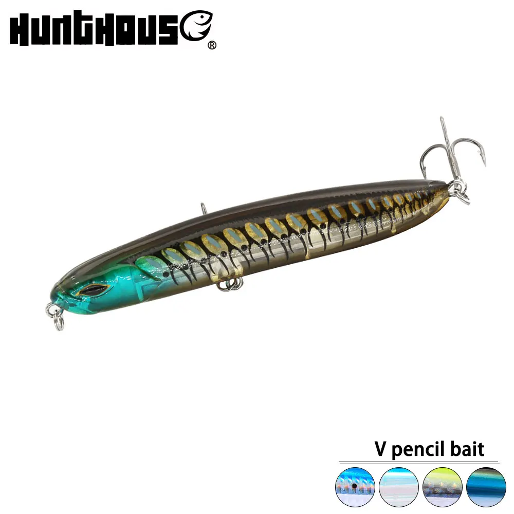 

Hunthouse fishing wobber pencil bait hard plastic lure stickbaits artificial bait 90mm 19g sinking swimming action with Japan