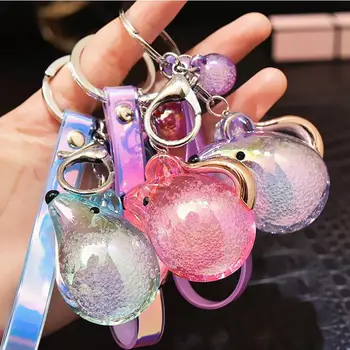 

Free Shipping Fashion Bag Pendant Acrylic Mouse Car Key Ring Key Chain Handbags Accessories Gifts